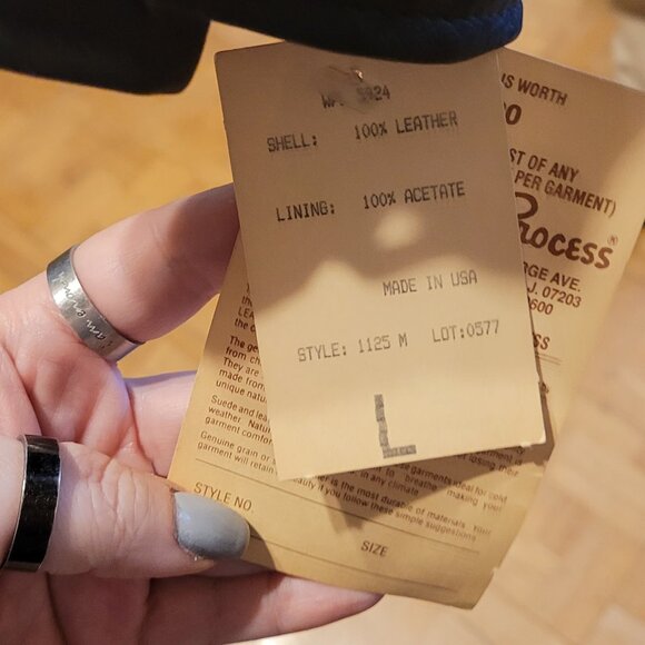 NWT Vintage 1991 Superbowl 25th Anniv Football XXV Lambskin Leather Jacket - Picture 16 of 16